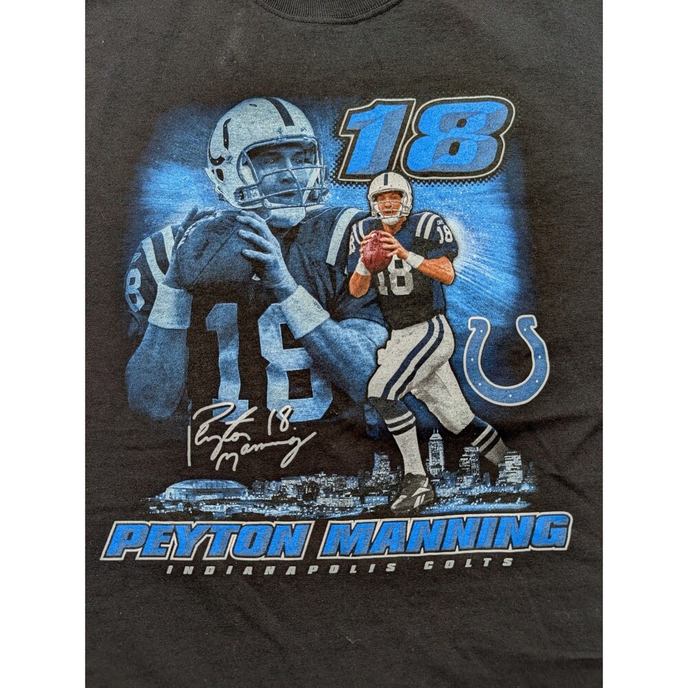 Reebok NFL Indianapolis Colts Peyton Manning #18 Short Sleeve T Shirt Men’s XL